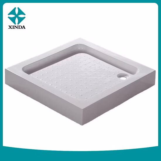 Artificial Stone Solid Surface Bathroom Shower Base Steel Enamel Shower Tray