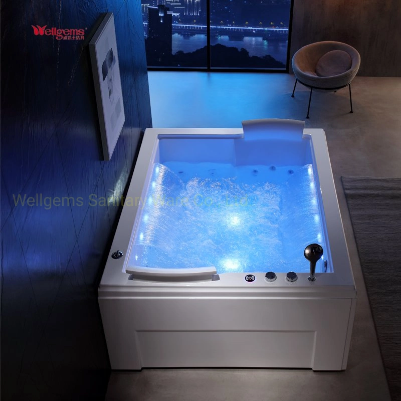 Whirlpool Bath Tub for 2 with Air Jets and Water Jets
