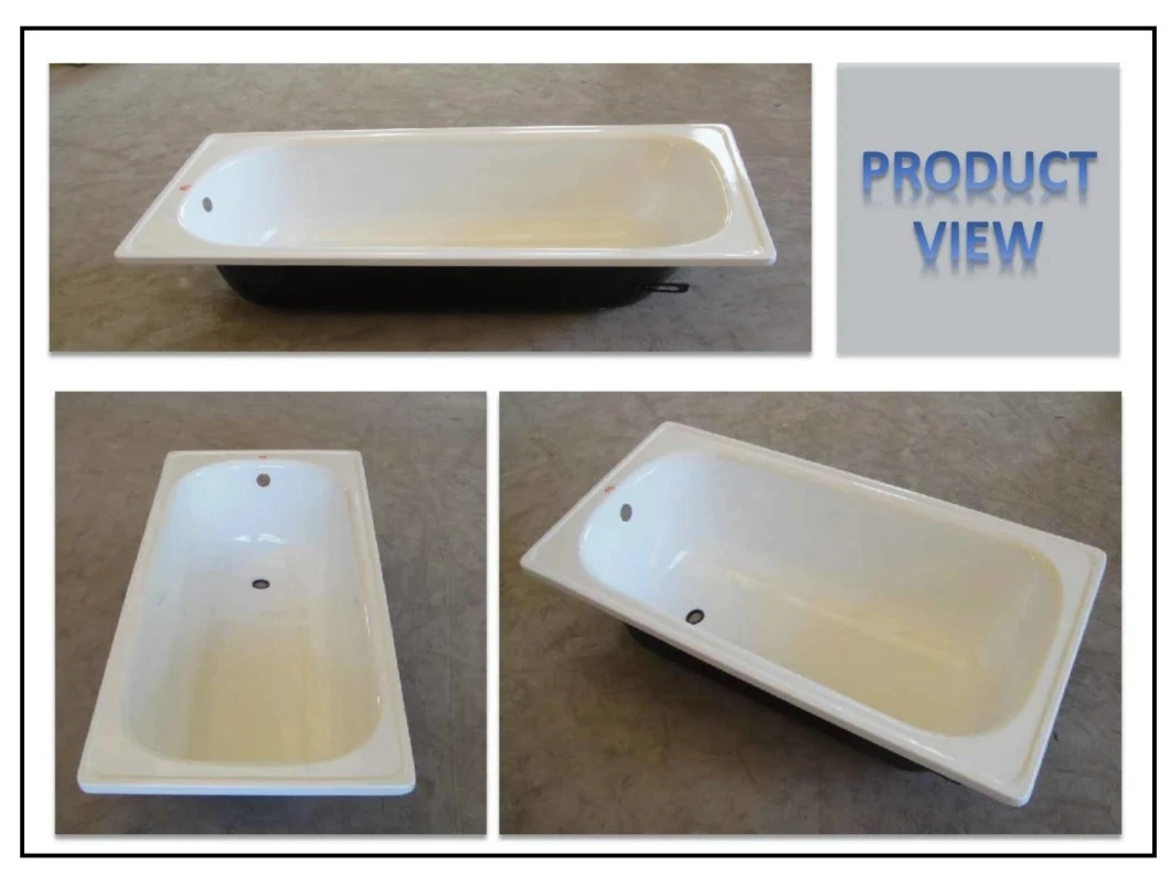 CE Stainless Steel Drop in Bathtub Simple Used Steel Enamel Bath Tub
