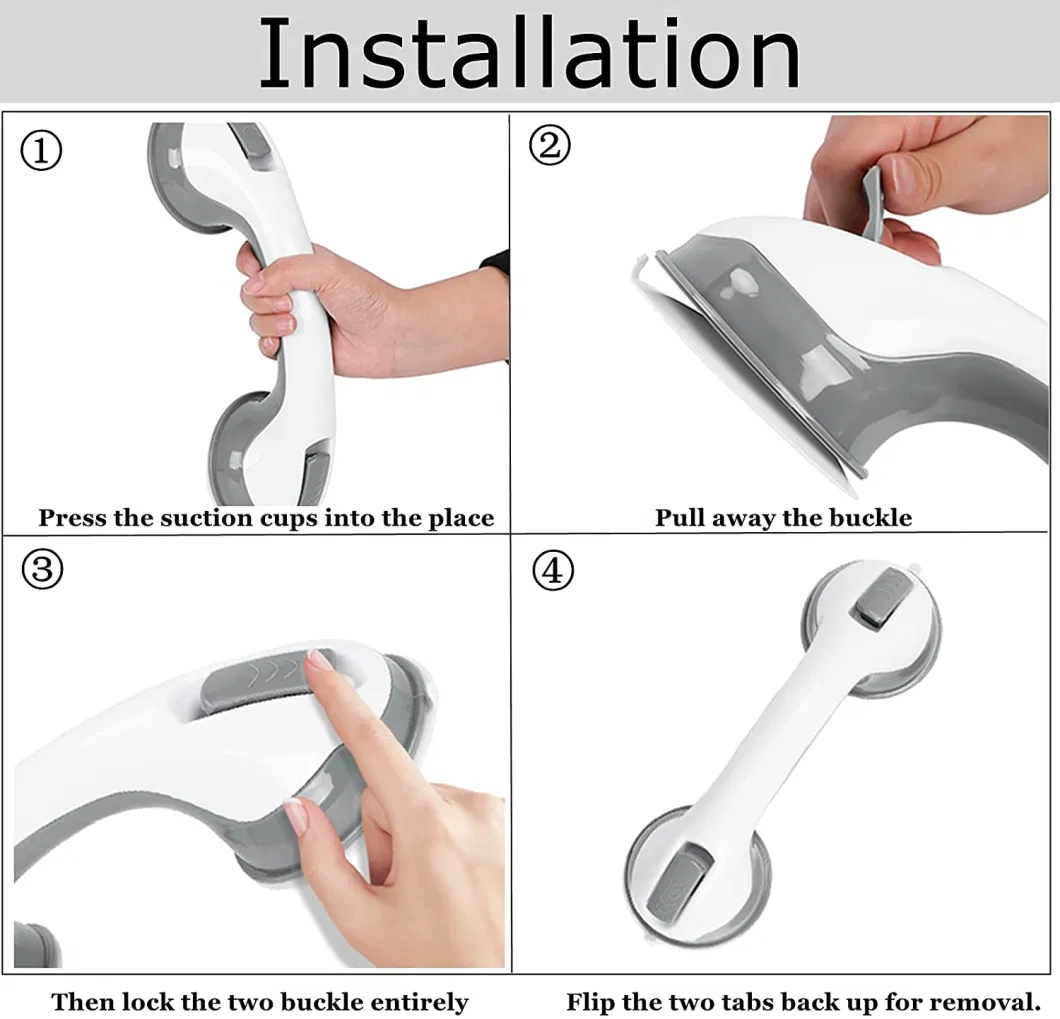 Suction Grip Bathtub and Shower Safety Handle