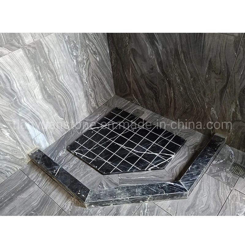 Natural Stone/Granite/Marble Bathroom Corner Bath Shower Tray for Project