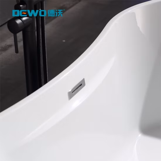 Clawfoot Soaking Bathtub Black and White Freestanding Bath
