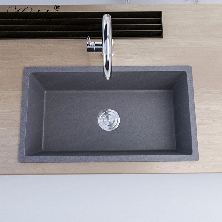 Quartz OEM/ODM Grey Color Kitchen Sink Granite