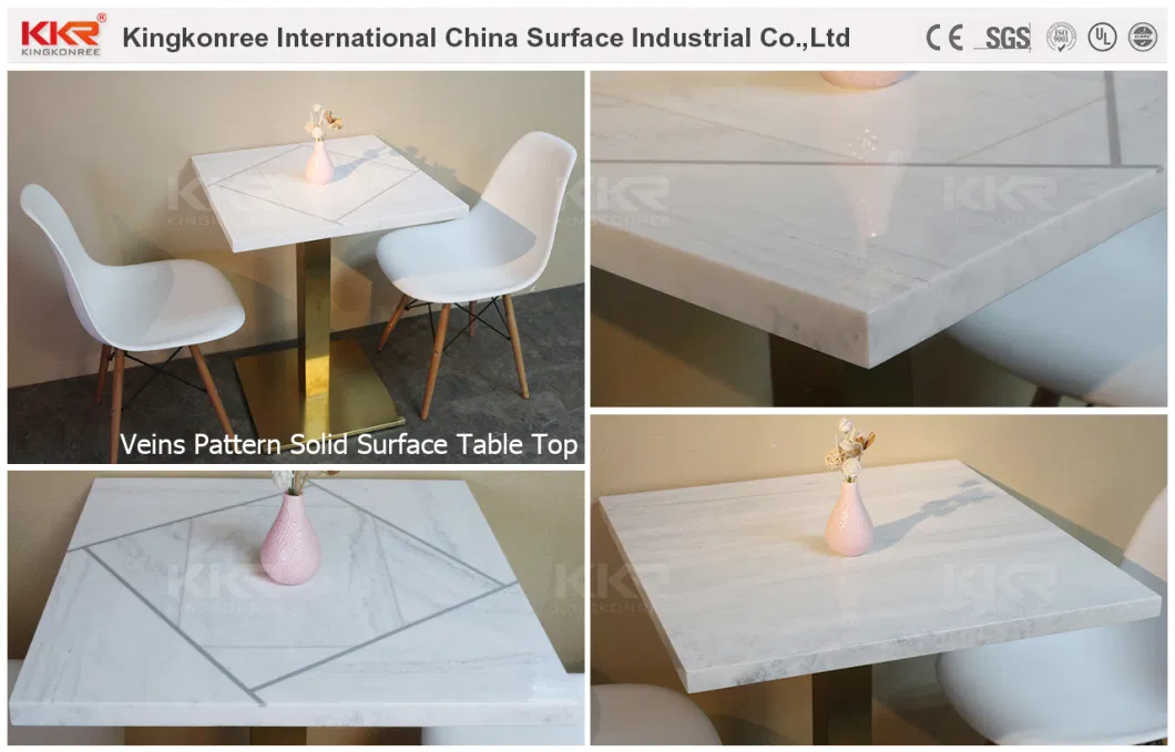 Modern Artificial Marble Stone Table Top Rectangle Coffee Table