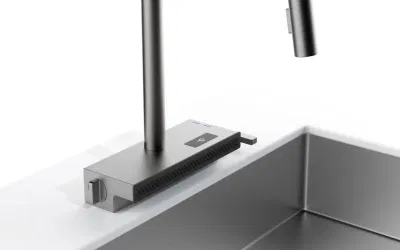New Model Waterfall Deck Mounted Single Lever Handle Gun Gray Sink Faucet Mixer