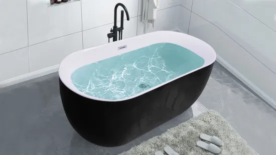 66.93′′ Round Acrylic Freestanding Contemporary Soaking Bathtub 8007