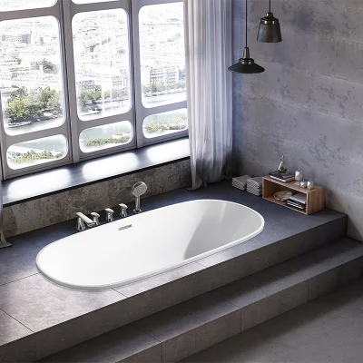 High Quality Custom Size Indoor Portable Bath Tub Luxurious Cast Iron Freestanding Bathtub Built